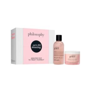 philosophy you’re so amazing gift set – 2-pc. amazing grace hydrating shower gel (6oz) & whipped body crème (4oz) – moisturizing bath & body duo for women