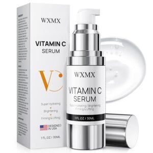 Super Vitamin C Face Serum for Mature Skin: All-in-One Hydrating Anti-Aging Formula by Vitamin C, Hyaluronic Acid, Caffeine-Firming, Lifting, Targets Dark Spots, Wrinkles, 1 fl oz (Pack of 1)