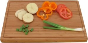 BambooMN Brand – Heavy Duty Premium Bamboo Cutting Board – 17.5″x12″x0.75″ – Grooved – 2 Pieces