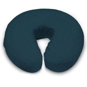 LONDON LINENS Soft & Heavy Microfiber Massage Tables Face Cradle Covers Cozies Fitted- 4 Pieces(Navy Blue)