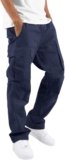Men’s Cargo Pants,Fleece Active Athletic Workout Jogger Sweatpants Fall Elastic Waist Long Pant with Pocket