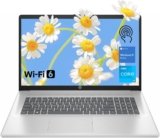 HP 17.3″ Touchscreen Laptop, 8-Cores Intel Core i3-N305, 8GB RAM, 128GB eMMC + 512GB SSD, Numeric Keypad, Webcam, HDMI, Wi-Fi 6, Windows 11 Home, Silver