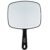 ForPro Professional Collection Premium Hand Mirror with Handle, 6.3″ W x 9.6″ L, Multi-Purpose Handheld Mirror with Distortion-Free Reflection, Black