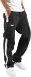 Mens Lounge Pants with Pockets Lightweight Hiking Pants Quick Dry Running Pants Open Bottom Sweatpants Workout