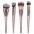 4pcs Professional Makeup Brush Set, Premium Synthetic Liquid Foundation Brush Blending Powder Tapered Kabuki Makeup Brushes Cosmetics Applicator