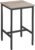 VASAGLE Bar Table, Small Kitchen Dining Table, High Top Pub Table, Height Cocktail Table for Living Room Party, Sturdy Metal Frame, 23.6 x 23.6 x 36.2 Inches for Narrow Spaces, Greige and Black