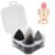 5 Pcs Makeup Sponges Set – 4 Beauty sponges Blending Blenders with 1 Holder and Egg Case, Flawless for Cream, Powder and Liquid (Black)