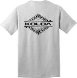 Koloa Surf Mens ol’ Koloa Logo Heavyweight Cotton T-Shirt in Reg Big and Tall
