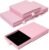Jewelry Gift Box, 3.53.5×0.7Inch Cardboard Jewelry Organizer, Fancy Necklace Bracelet Earring Drawer, Kraft Empty Jewellery Display for Ring Earring (Pink, 4 Pcs)