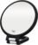 ForPro Professional Collection Premium Magnifying Handheld Mirror, 1X/15X Magnification Hand Mirror, Folding Adjustable Handle, for Makeup, Travel, Black