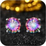 925 Sterling Silver for Sensitive Ears Colourful Sparkling Full Diamond Stud Earrings Best Gifts for Women’s Birthday Anniversaries Jewelry