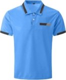 HUCHPI Short Sleeve Shirts Classic Polo V Neck Shirts Casual Business Work Top Solid Color Tees Golf Stylish Tops