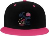 This Girl Sells Real Estate Flat Bill Visor Baseball Cap Colorful for Women Men Trucker Caps Adjustable White