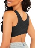 FallSweet Posture Bras Front Closure Wireless Seamless Smooth Back Support Bra
