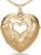 PicturesOnGold.com Personalized Heart-Shaped Custom Photo Pendant in 14K Gold Filled with 4-Page Heart Locket