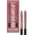Huda Lip Contour Duo Blushed Pinks – 2 Mini Lip Pencils in Muted Pink and Pinky Brown