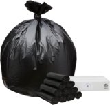 45 Gallon Garbage Trash Bag 40X46″ 1.2 Mil Black 100 Count Can Liner Bulk 40 Gallon 41 Gallon 42 Gallon 43 Gallon 44 Gallon Made in USA