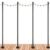 EXCELLO GLOBAL PRODUCTS Premium String Light Poles – 4 Pack – Extends to 10 Feet – Deck Mount (Wood/Concrete)