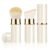 Makeup Brush, Retractable 2 Pack Travel Kabuki Powder Makeup Brush, Foundation Face Blush Brushes for Blending Liquid, Blush, Bronzer, Buffing, Sunscreen,Flawless Cosmetics