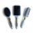 3Pcs Luxury Hair Brush Set, Premium Style Round Oval and Paddle Hair Brushes for All Hair Types (Ivory White)