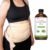 Kate Blanc Cosmetics Castor Oil Pack Wrap for Stomach & Belly (16oz Glass Bottle) Moisturize Body & Skin. Reusable, Adjustable, Comfortable Fit.