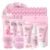 NovaCharm Japan Sakura Skin Care Set Women Gifts – Skin Care for Teens 10-12 – Skincare for Girls 10-12 – Teen Skin Care Kit – Skin Care Routine Kit for Women with Cleanser,Serum,Mud Mask,Headband