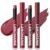 Jolilab 2Pcs Velvet Matte Lipstick Nude Matte Soft Dark Color Stick High Pigmented Long-Lasting Waterproof Lip Stick Lip Balm Beauty Cosmetics Gift for Girls and Women（11#+12#