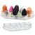 byAlegory Acrylic Makeup Beauty Blending Sponge Organizer Drying Tray Stand | 9 Space Storage Container Fits All Brands of Foundation Blending Sponges – Clear