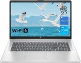 HP Premium 17.3″ Touchscreen Laptop, 8-Cores Intel Core i3-N305, 32GB RAM, 128GB eMMC + 1TB SSD, Webcam, HDMI, Wi-Fi 6, Windows 11 S, Silver