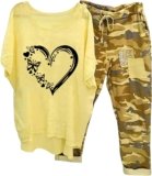 Womens Plus Size 2 Piece Travel Outfits 2024 Loose Cotton Linen Lounge Sets Summer Casual Jogger Sets Pants Suit