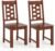 Giantex Wooden Dining Chairs Set of 2, Kitchen Chair w/Solid Rubber Wood Frame, High Hollowed Backrest, Wide Seat, 400 LBS Load, Farmhouse Side Chairs for Kitchen, Dining Room, Living Room