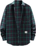 Men Long Sleeve Shirt Button Down Shirt – Long Sleeve Collared Shirt for Men: Wrinkle-Resistant, Sustainable