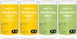 Amazon Basics Disinfecting Wipes, Lemon & Fresh Scent, Sanitizes/Cleans/Disinfects/Deodorizes, 340 Count (4 Packs of 85)