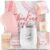 Bath and Body Gift Set for Women, 8 Pcs Rose Spa Set Presents for Women, Self Care Kit Includes Wine Tumbler, Sleep Eye Mask and More Birthday Gifts for Her,Christmas Presents for Her