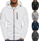 Hoodies for Men Zip up Lightweight Hoodie Big and Tall Sweatshirt Casual Fashion Jackets Fall Tops with Zip Pockets