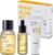 COSRX Honey Glow Kit, Korean Skin Care Set with Propolis Facial Toner, Serum, & Cream, Mini Travel Essentials, Deep Moisture, Hydration, Nourishment, Travel Size Gift Set, Korean Skin Care