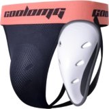 COOLOMG Jock Strap with Athletic Cup Protective Sports Supporters Groin Protector for Adult Mens Baseball Football Hockey MMA
