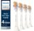 Philips Sonicare Premium All-in-One (A3) Replacement Toothbrush Heads, Gum Care, Plaque Removal, Whitening, One Year Supply, 4 Brush Heads, White, HX9094/65