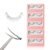 EYEME Cutting Eyelash NO.V33 – 5 Set Pack, Bold Wispy Cluster Lashes with Extra-Long Middle Fibers for a Wide-Open Eye Effect, Soft & Natural False Eyelashes, Glue Not Included, K-Beauty