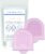 2 Mini Gloves Mini Glow Soft Silicone Facial Cleansing Brush and Face Massager Luxury Skincare Gift (Pink)