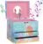 Jewelkeeper – Musical Jewellery Box for Girls with 2 Storage Drawers, Rainbow Mermaid and Gold Leaf – Melody Sobre las Olas Olas
