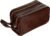 Time Resistance Leather Cosmetic Bag Toiletry Italian Classy Dopp Kit