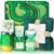 Birthday Gifts for Women, Get Well Soon Gifts, Green Self Care Gifts Relaxing Spa Gifts Basket with Luxury Flannel Blanket, Mothers Day Gifts, Gifts for Mom Sister Wife Girlfriend