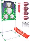 GoSports Football & Baseball Toss Games Available in Football Red Zone Challenge or Baseball Pro Pitch Challenge – Choose Between Backyard Toss or Door Hang Targets