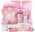 Birthday Gifts for Women Pink Relaxing Spa Gift Baskets Self Care Gift Get Well Soon Gifts Set, Mothers Day Gifts for Mom, w/ Luxury Blanket INSPEAUTY