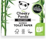 The Cheeky Panda Bamboo Toilet Paper Bulk | 12 Family Sized Rolls with 360 Soft Sheets Each (4320 Sheets) | Super Strong 3 Ply Biodegradable Toilet Paper