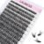 Cluster Eyelash Extensions Mixed LAUBESS Eyelash Clusters 40D Lash Clusters DIY Lash Extension Individual Lashes Natural Cluster Lashes Eyelash Extension (40D-0.07D-8-14mm), Black