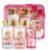 Portable Bath and Body Care Travel Set for Women & Girls, Rose 3PCS Set – Shower Gel, Body Lotion, Body Mist, Personal Body Care Gift Set for Birthday Mother’s Valentine’s Day Gifts for Her
