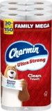 Charmin Toilet Paper Ultra Strong Clean Touch, 30 Family Mega Rolls = 150 Regular Rolls (Packaging May Vary), Bulk Toilet Paper, Household Essentials
