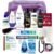 Convenience Kits International Women’s Super Premium 31 PC Travel Kit Featuring: Ensemble of Travel-Size Hair Care Products Plus Face, Body, Oral Care, Travel Essentials in Large Purple Toiletry Bag